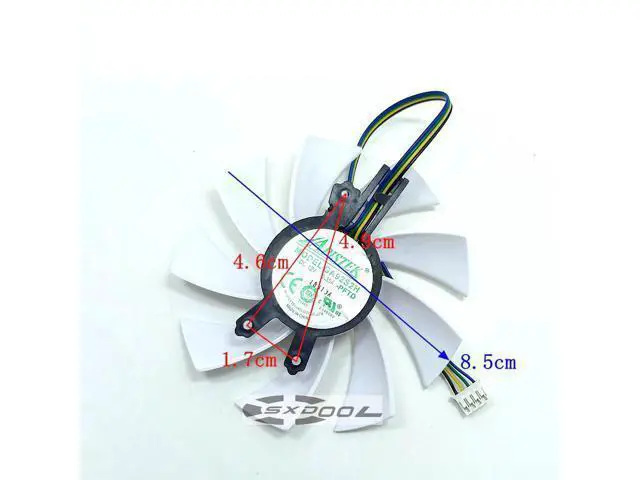 Alt view image 3 of 7 - For Galaxy HOF GTX1060 1070 970 1080ti limited edition graphics card fan GA92S2H