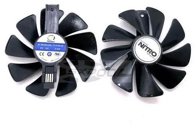Alt view image 6 of 6 - For Sapphire RX 580 RX570 RX480 RX470 Platinum / Ultra Platinum / Overseas Version CF1015H12D Fan