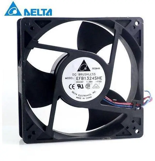 Main image of Delta 12738 12.7CM inverter device fan 24V 1.38A EFB1324SHE-FOO 127*127*38mm