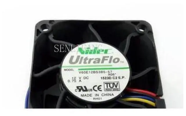 Main image of for Nidec V60E12BS3B5-57 A06 DC 12V 0.75A 60x60x38mm Server Square Fan