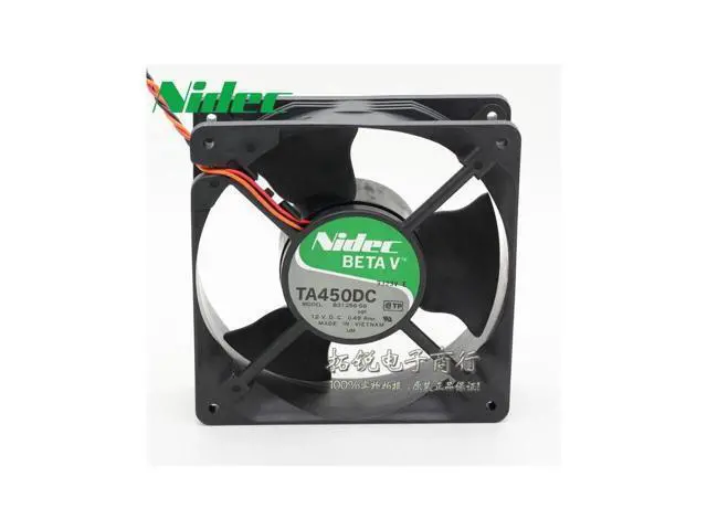 Alt view image 2 of 6 - Nidec New Original TA450DC B31256-56 12038 12CM 12V 0.49A winds fan 120*120*38mm