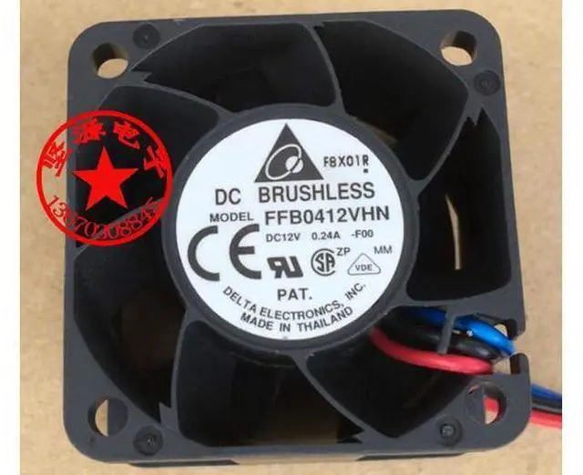 Main image of Delta Electronics FFB0412SHN F00 Server Cooling Fan DC 12V 0.60A 40x40x28mm 3-Wire