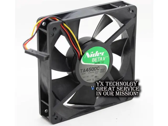 Alt view image 2 of 6 - Nidec TA450DC A34349-57G1 12cm 12025 24V 0.15A double ball bearing 3-wire fans nidec