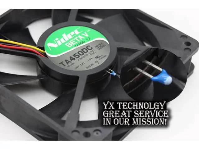 Alt view image 6 of 6 - Nidec TA450DC A34349-57G1 12cm 12025 24V 0.15A double ball bearing 3-wire fans nidec