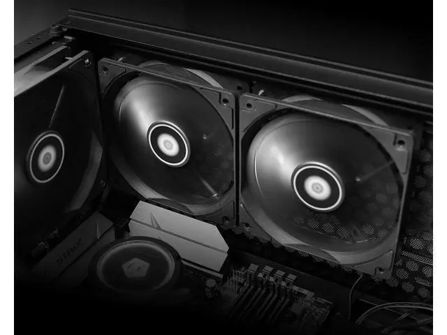 Alt view image 6 of 7 - NEW ID-COOLING XF-12025-SD-K 4 Pin 120mm Desktop Chassis Fan DC 12V Computer PC Case PWM Cooling Cooler Fan Professional water cooling and air cooling