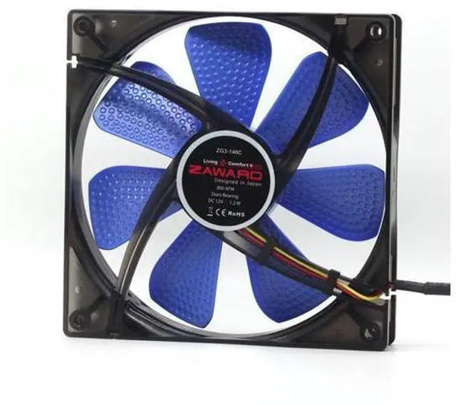 Main image of GOIF FAN ZG3-140C 14 cm 12V 0.1A 14025 3-wire computer case cooling fan