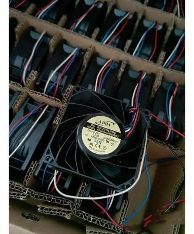 Main image of NEW ADDA AS08024HB385BB2 DC24V 2.5A 8CM 8038 Server Cooling fan 80MM X 38MM Dual Balls Bearing 4-Lead wires Waterproof Fan