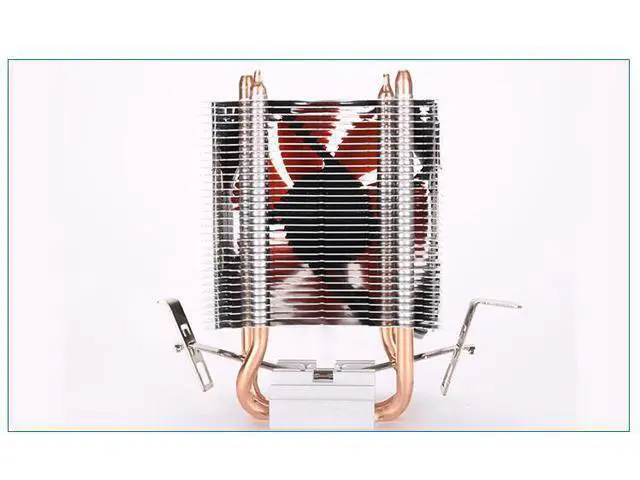 Alt view image 4 of 7 - New dual copper tube temperature control mute cpu fan for AMD AMD FM2 AM2 AM3 AM4 Intel 775 1150 1200 multi-platform CPU cooler Gray