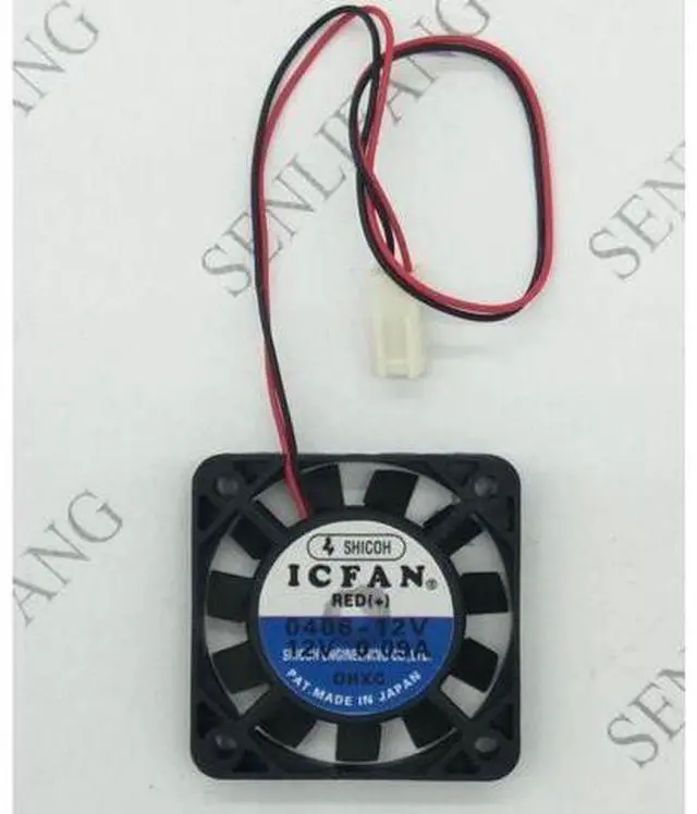 Main image of ICFAN 0406-12V DC 12V 0.09A 40x40x06mm Server Square Fan