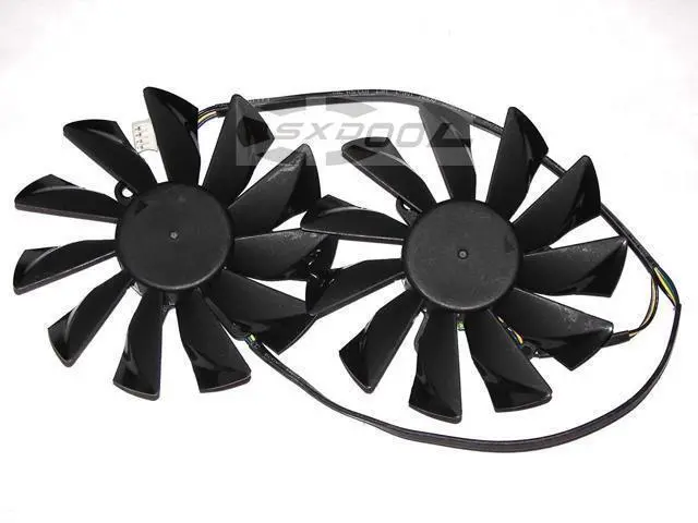 Alt view image 2 of 4 - Original Power Logic PLD10015B12H 12V 0.55A 4Wire Graphic card fan For MSI R9 270X R9-280X R9-270X R7-260X GTX770