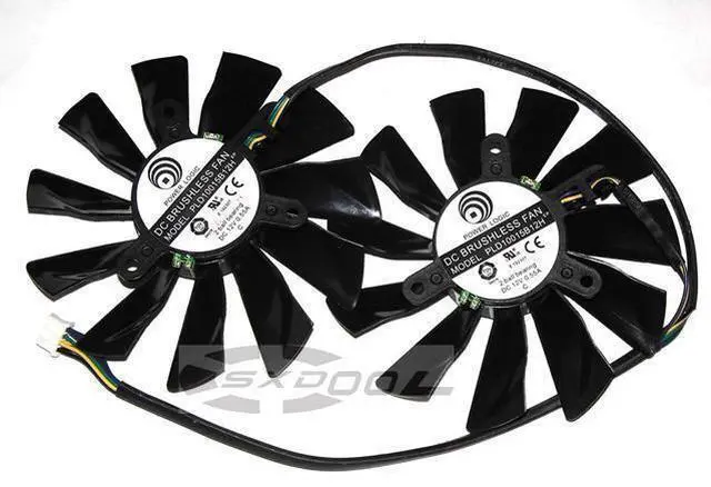 Main image of Original Power Logic PLD10015B12H 12V 0.55A 4Wire Graphic card fan For MSI R9 270X R9-280X R9-270X R7-260X GTX770