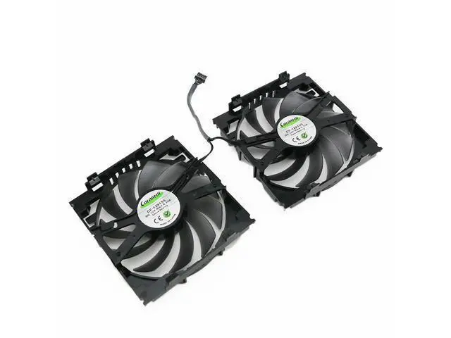 Alt view image 3 of 5 - (A Pair)Inno3D GTX 960/970/1060 Game Extreme OC version graphics card cooling fan CF-12915S DC 12V 4-wire