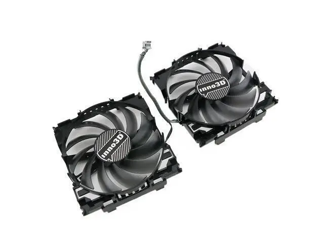 Alt view image 4 of 5 - (A Pair)Inno3D GTX 960/970/1060 Game Extreme OC version graphics card cooling fan CF-12915S DC 12V 4-wire