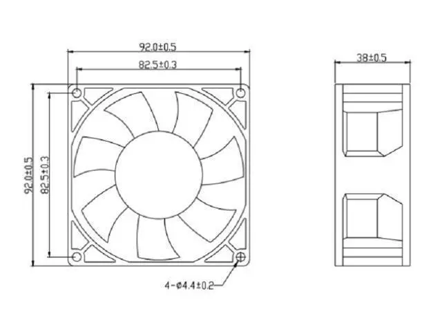 Main image of (3-wire -FOO)Original new delta FFB0924SHE 24V 0.60A 9238 9CM inverter dual ball cooling fan