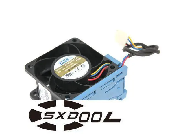 Alt view image 3 of 4 - AVC 60x38mm 2B06038B12G 12V 2.20A DL180G6 P4300 G2 519199-001 530748-001 4 Wires 4 Pins Server Fan With blue Bracket