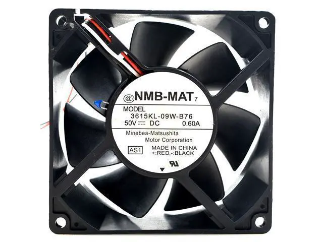 Alt view image 2 of 6 - NMB 92*38mm 3615KL-09W-B76 AS1 50V 0.6A 3 Wires 9CM Server Fan, Inverter power Cooler
