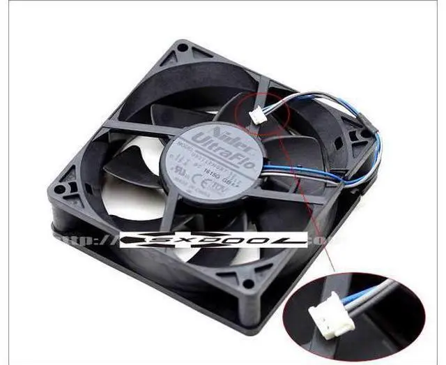 Main image of NIDEC UltraFlo 9cm projector fan U92T12MGB7-52 DC12V 0.18A (3wires 3pin version)