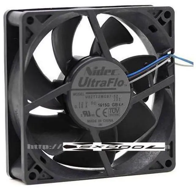 Alt view image 3 of 5 - NIDEC UltraFlo 9cm projector fan U92T12MGB7-52 DC12V 0.18A (3wires 3pin version)