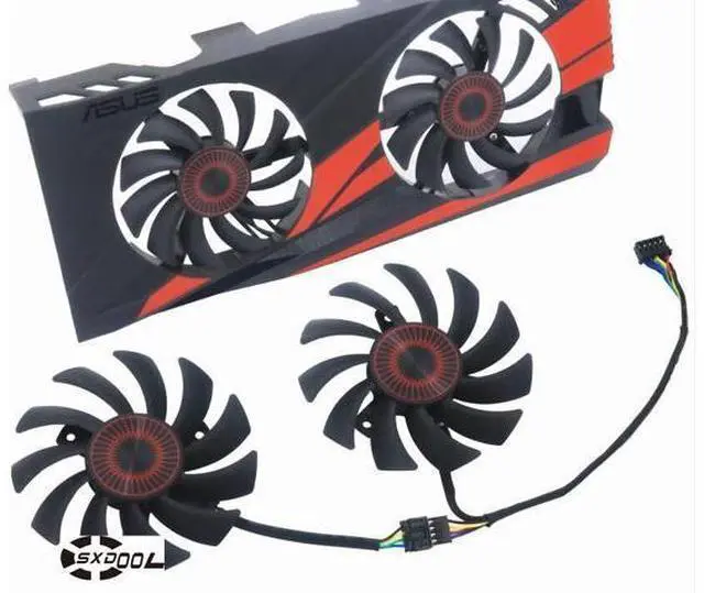 Main image of 75mm For ASUS GTX1060-03G GTX960 Ice Knight GTX960 Battle Knight graphics card cooling fan dual ball bearing cooler