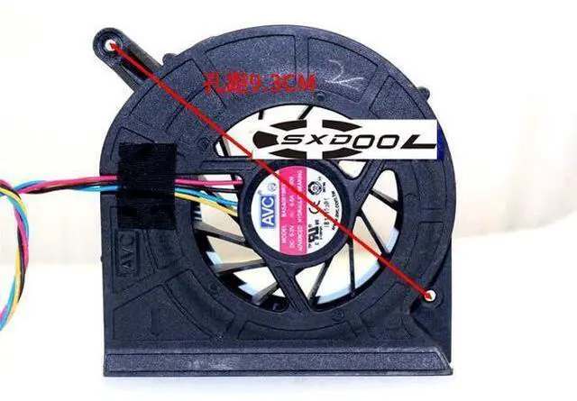 Main image of AVC BASA0819R5U P009 5V 0.6A 4 Wires 4 Pins notebook fan vga cooler for Wistron P/N:23.10393.001 Rev.A