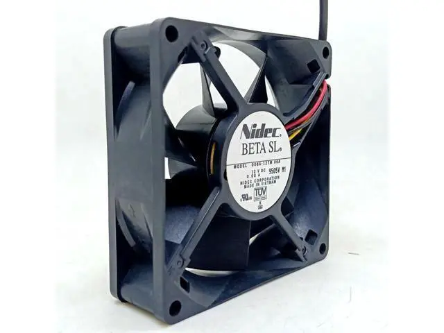 Alt view image 3 of 4 - 1pcs D08A-12TM06A 8025 8cm 12V Dual Ball bearing Fan Computer Cabinet Power cooling Fan