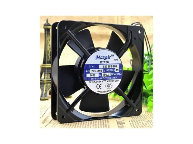 Alt view image 3 of 3 - For Maxair BT \/ 220 12025B2HL 220V 12025 12cm Axial Fan AC Cooling Fan