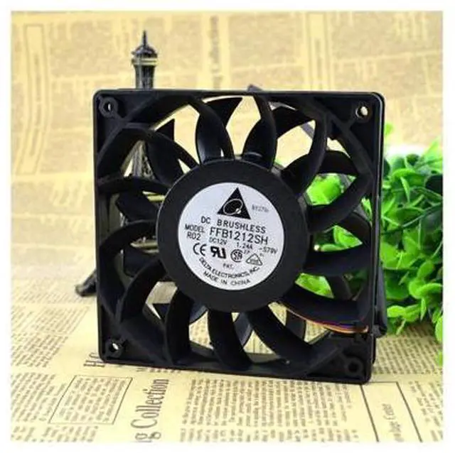 Main image of For Delta FFB1212SH 12025 12V 1.24A 12CM \/ cm high speed air volume fan cooling fan