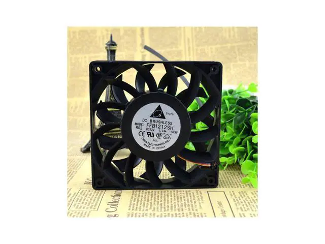 Alt view image 4 of 4 - For Delta FFB1212SH 12025 12V 1.24A 12CM \/ cm high speed air volume fan cooling fan