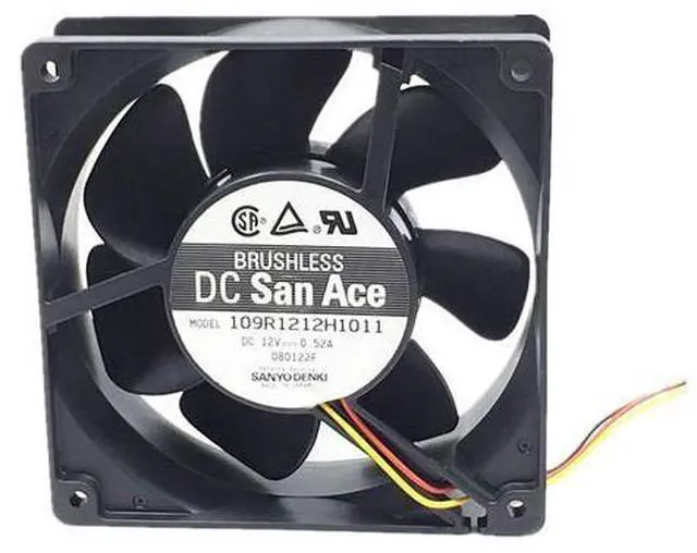 Main image of 2pcs/lot 109R1212H1011 Server Square Fan 12038 12cm 120X120X38mm DC12V 0.52A Server Cooling Fan