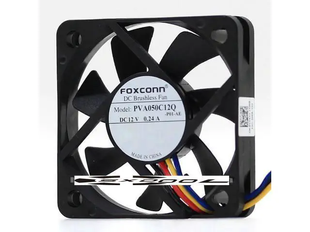 Alt view image 2 of 4 - FOXCONN PVA050C12Q 5cm 5010 50mm fan 50x50x10mm 12V 0.24A Hydraulic bearing 4-wire PWM high volume air cooling fan
