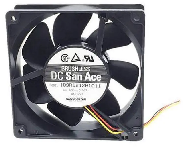 Main image of 2pcs\/lot 109R1212H1011 Server Square Fan 12038 12cm 120X120X38mm DC12V 0.52A Server Cooling Fan