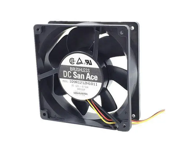 Alt view image 2 of 4 - 2pcs\/lot 109R1212H1011 Server Square Fan 12038 12cm 120X120X38mm DC12V 0.52A Server Cooling Fan