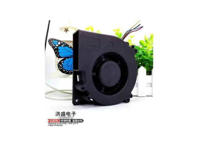 Alt view image 4 of 4 - Delta Cooling fan For BFB1212HH 5M2PR DC 12V 1.65A 4-wire 4-pin 110mm 120x120x32mm blower fan