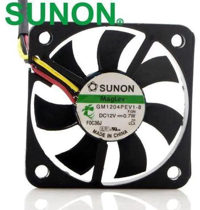 Main image of 2pcs GM1204PEV1-8 4007 4CM 40*40*7MM 0.7W mute thiness fan only 0.7mm micro inverter server pc case fan