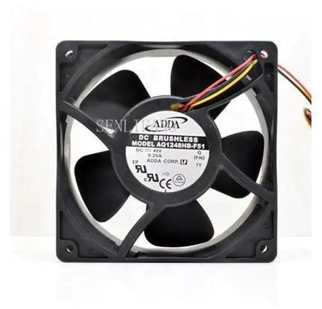Main image of 12038 AQ1248HB-F51 12CM 48V 0.2A 2-lines humidifier fan waterproof cooling fan