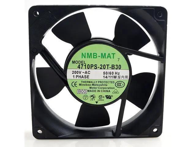 Alt view image 2 of 4 - 1pcs 4710PS-20T-B30 AC 200V exhaust fan industrial Axial centrifugal fan 12025 120mm 120*120*25mm