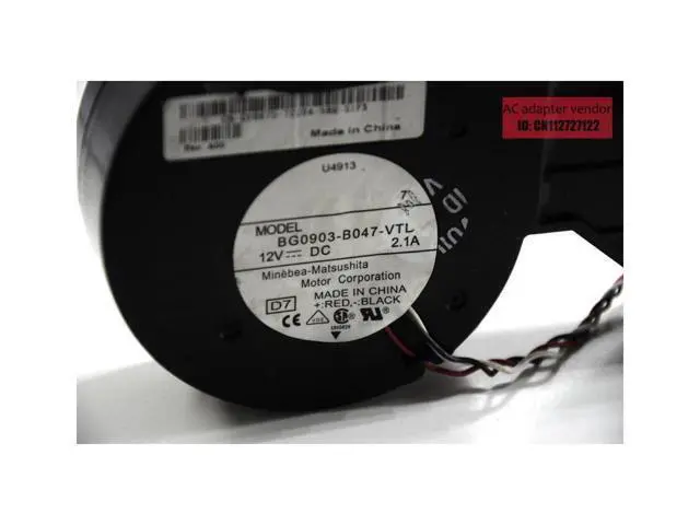 Alt view image 4 of 5 - NMB 12V 2.1A BG0903-B047-VTL FOR Dell chassis fan blower centrifugal turbo fan