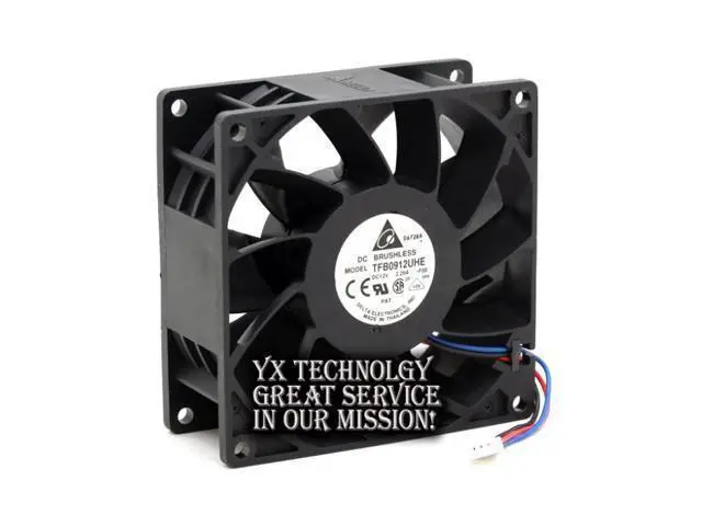 Alt view image 2 of 6 - Delta and in TFB0912UHE 12v 2.28A 9238 mm fan fan violence server 92*92*38mm