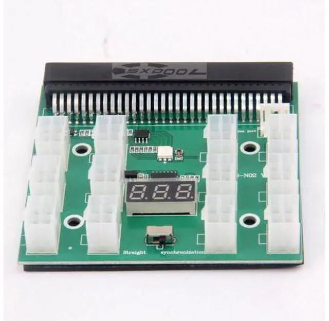 Main image of Server power conversion board to 6pin adapter card connector 12V graphics card power supply self-starting, graphics card power supply board, power adapter card, 6pin toggle switch