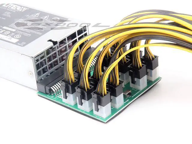 Alt view image 5 of 6 - Server power conversion board to 6pin adapter card connector 12V graphics card power supply self-starting, graphics card power supply board, power adapter card, 6pin toggle switch