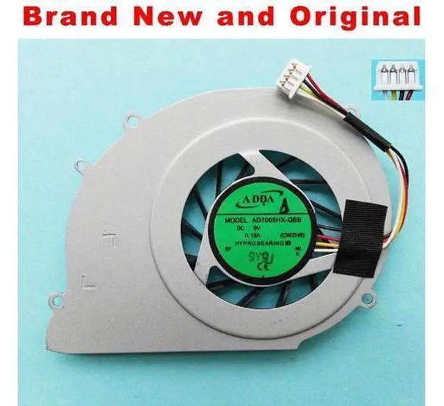 Main image of W New original for Acer Ferrari One 200 For TOSHIBA Satellite T130 T131 T13 laptop CPU Cooling Fan cooler AD7005HX-QBB 4 wires