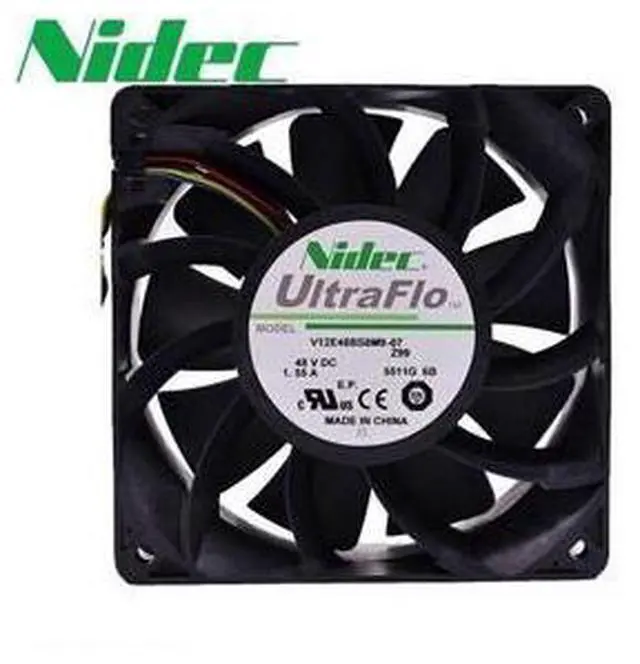 Main image of 1pcs V12E48BS8M9-07 12038 120*120*38mm 48V 1.55A 4-P pwm case cooling fan