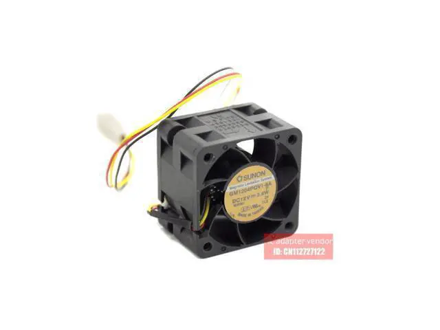 Alt view image 2 of 6 - SUNON 4cm 4028 1U2U server 12V 2.8W GM1204PQV1-8A cooling fan