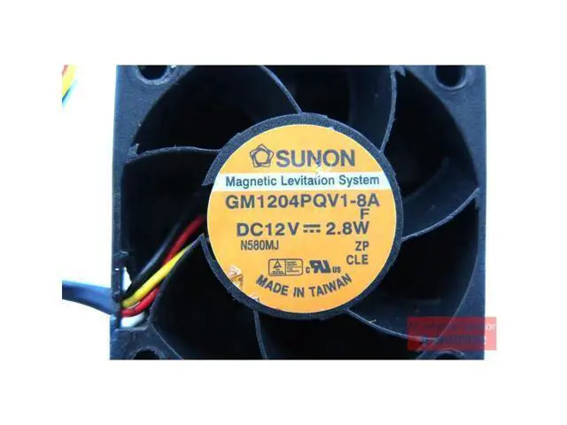 Alt view image 6 of 6 - SUNON 4cm 4028 1U2U server 12V 2.8W GM1204PQV1-8A cooling fan
