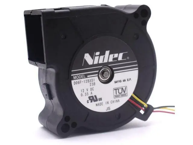 Alt view image 2 of 4 - Nidec Original D06F-12B3S1 Double Ball Bearing 6025 60*60*25mm Computer Laptop Blower Cooling Fan DC 12V 0.33A 3.96W
