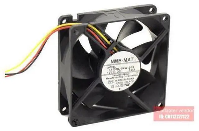 Main image of NMB-MAT NMB 3110RL-04W-B79 12V 0.44A 80*80*25 3 wire ball bearing cooling fan