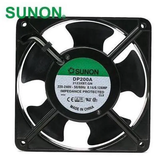 Main image of 1pcs DP200A P\/N 2123XBT.GN 0.14A 12038 220V 120*120*38mm industrial case cabinet cooling fan 120mm