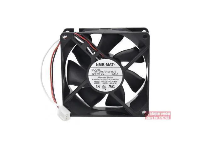 Alt view image 4 of 4 - NEW FOR NMB-MAT NMB 3110RL-04W-B79 12V 0.44A 80*80*25 3 wire ball bearing cooling fan