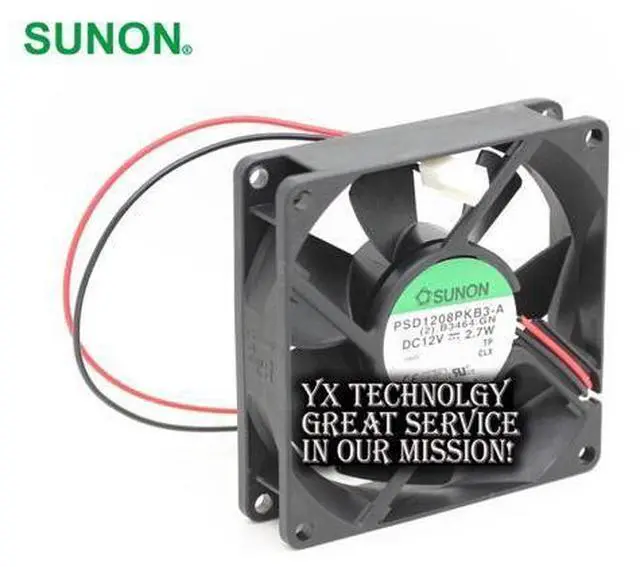 Main image of SUNON PSD1208PKB3-A 8025 12V 2.7W 8CM dual ball bearing cooling fan 80*80*25mm
