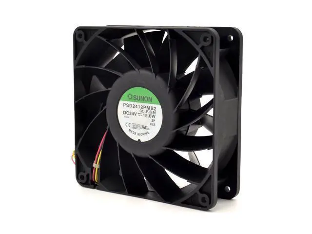 Alt view image 2 of 4 - 1pcs PSD2412PMB2 12038 24V 15W winds of dual ball bearing cooling fan 120*120*38mm
